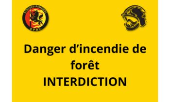INTERDICTION Danger d’incendie de forêt